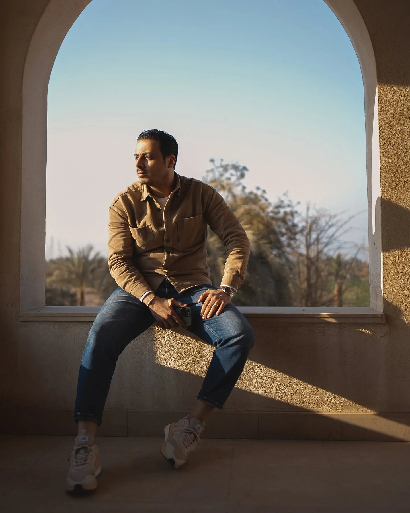 Andrew Fathi in warm afternoon light